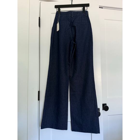 $248 New Favorite Daughter Favorite Pant in Denim (Vienna) - Size 2 - Picture 6 of 11